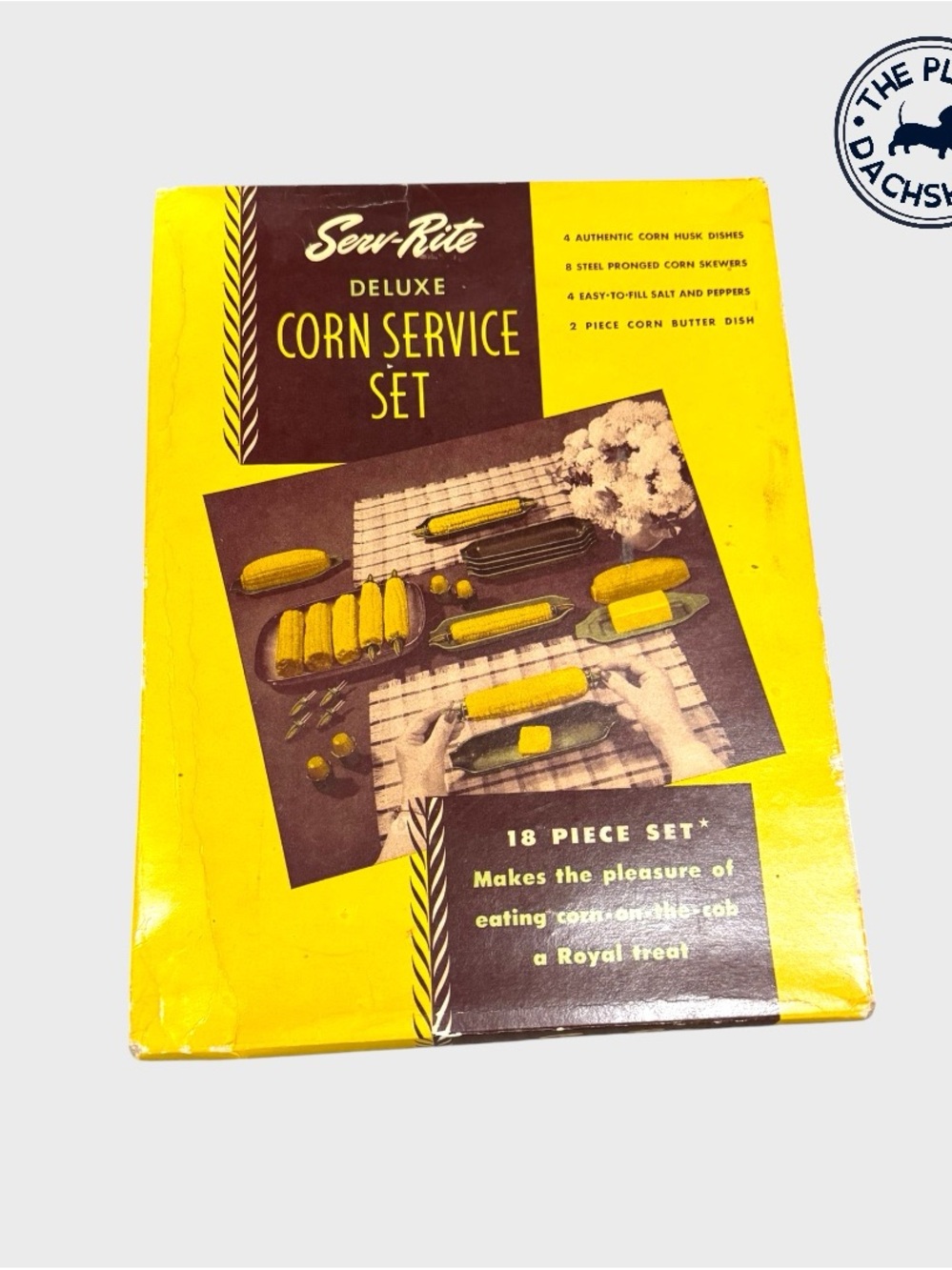 Vintage Serv- Rite Deluxe Corn Service Set